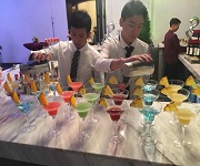 恒盈電子迎新晚會(huì)調(diào)酒活動(dòng)【佛山展翅調(diào)酒咖啡西點(diǎn)培訓(xùn)學(xué)校】